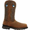 Rocky Carbon 6 Carbon Toe Waterproof Western Boot, BROWN/TAN, M, Size 11.5 RKW0376